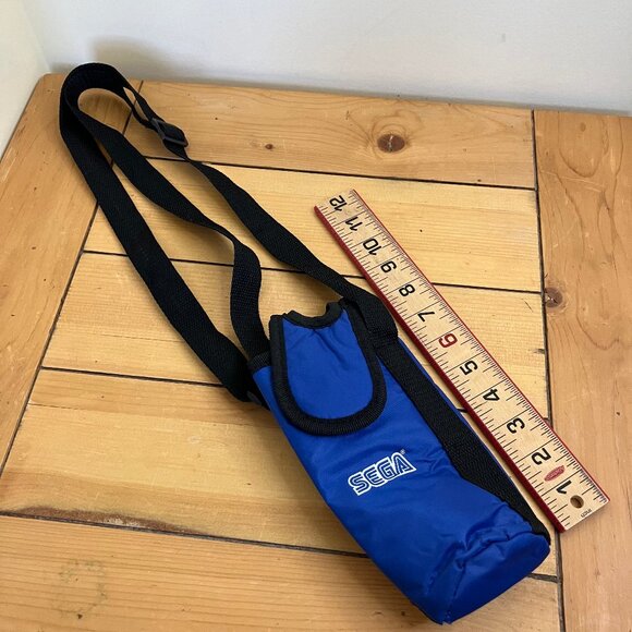 SEGA Water Bottle Holder Tote Vintage Nylon Insulated Sport Bag Adjustable Strap - Picture 8 of 10